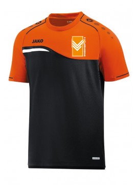 T-shirt Competition 2.0 zwart-fluo oranje