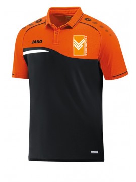 Polo Competition 2.0 zwart-fluo oranje